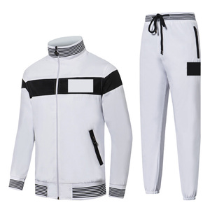 Conjunto Deportivo de 2 Piezas Unisex con Logotipo Personalizado, Corte Ajustado, Ligero, Transpirable, Sudadera con Capucha y Pantalones Deportivos, Ropa Deportiva de Invierno, Tops Lisos - Product Image 2