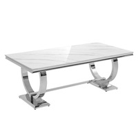 Ensemble de table à manger en marbre de luxe moderne, 6 places, meubles de salle à manger, meubles de maison