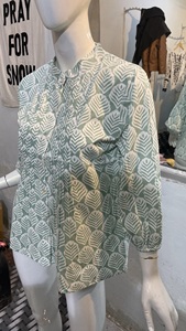 Vestido Túnica Étnico Indio de Algodón 100% Indio con Bordado a Máquina para Mujer, Estilo Playero, Cintura Natural, Tejido - Product Image 3