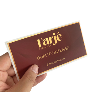 Tùy Chỉnh Tự Dính Không Thấm Nước Mỹ Phẩm Dán Nhãn Với Lá Vàng In Ấn - Product Image 4