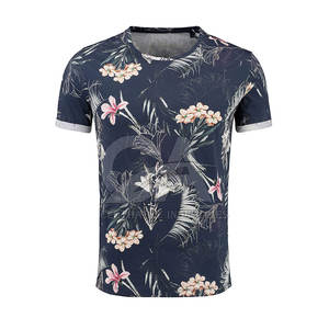 Sublimación Impresión Manga corta Hombres Sublimación Camiseta Fabricación de fábrica Diseño personalizado - Product Image 1