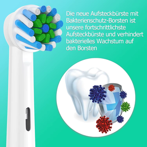 360 Degree Rotating <b>Round</b> 4-Piece Dupont Oral <b>Brush</b> Refills for Electric Toothbrush Household Use - Product Image 4