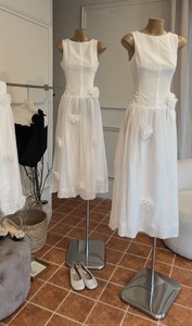 Robe de soirée formelle sans manches en tulle brodé de dentelle, vente en gros d'usine pour femmes - Product Image 6