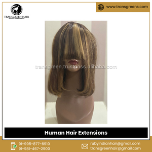 วิก100% บ๊อบเปียโนคอลอร์วิกผมต่อแบบไม่ผ่านกระบวนการ - Product Image 2