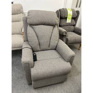 Fauteuil inclinable Prince à double moteur moderne, taille moyenne, repose-pieds et dossier indépendants, revêtement en tissu, cadre en bois et métal - Product Image 4