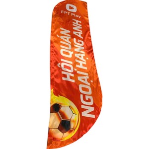 Bandera de Pluma Naranja de Poliéster con Impresión Digital, Duradera, para Deportes y Juegos - Product Image 1