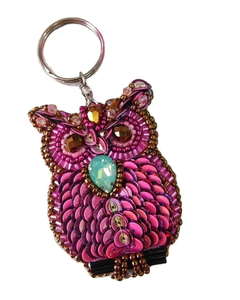 Haute qualité multi-étoiles Dabka broderie porte-clés cercle sac breloque perlé pendentif suspendu décoration inde par glowin fashion - Product Image 3