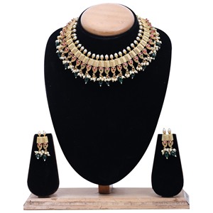 Conjunto de joyería antigua DEL SUR DE LA India, joyería de latón vintage, conjunto de collares mate antiguos, conjunto de joyería de moda, Chapado Mate Antiguo. - Product Image 1