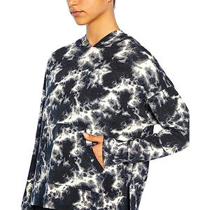 Sweats à capuche de haute qualité pour femmes mode cravate teinture impression sweat à capuche pour femmes avec poche décontracté entraînement sweats à capuche pull - Product Image 3