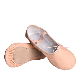 Fábrica al por mayor profesional su propio fabricante medio zapato de ballet logotipo personalizado último diseño de cuero zapatos de Gimnasia Rítmica - Product Image 1