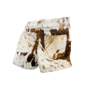 กางเกงขาสั้นหนังวัวสำหรับผู้ชายกางเกงขาสั้นหนังวัวมีกระเป๋าด้านข้างดีไซน์สวย - Product Image 5