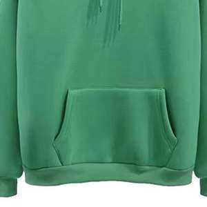 Sweat à capuche personnalisé surdimensionné de couleur unie légère grande taille pour hommes capuche réglable détails côtelés, sweat à capuche streetwear tendance - Product Image 6