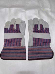 Guantes DE SEGURIDAD XL de alta resistencia personalizados Trabajo de construcción de cuero de vaca dividido - Product Image 5