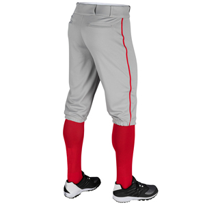 Pantalones cortos de béisbol personalizados hasta la rodilla ajustados sublimación pantalones cortos de béisbol y softball de talla grande dos botones de rayas laterales bragas de béisbol - Product Image 5