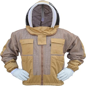 2025 meilleure veste d'abeille à 3 couches avec voile d'escrime veste d'apiculture ventilée anti-piqûre pour les apiculteurs avec service OEM - Product Image 1