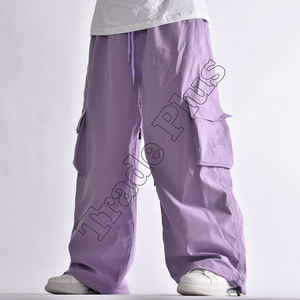 Monos Cargo de paracaídas de calle alta para hombres profesionales, pantalones deportivos de nieve a prueba de viento de Color personalizado con cintura elástica - Product Image 3