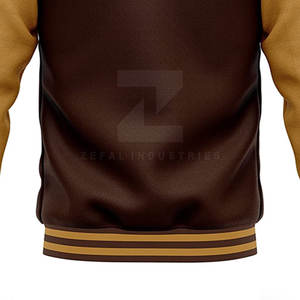 Chaqueta Universitaria para Hombre 100% Algodón con Cuello Alto y Logotipo Frontal, Chaqueta de Invierno Transpirable y Ecológica - Product Image 4