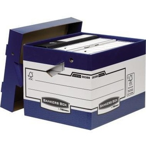 Système de classement Archivbox Bankers Box, boîte robuste ERGO-BoxT 33,5 x 29,2 x 40,4 cm DIN A4 DIN A4+, 100% carton d'archives pour supports papier - Product Image 1