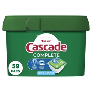 Cascade Complete Pods, Detergente Lavavajillas Action Pacs, Fresh, 59 Ct - Product Image 3