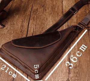 Heritage Luxe Genuine Leather <b>Crossbody</b> Bag with Adjustable <b>Strap</b> and Elegant Finish - Product Image 5