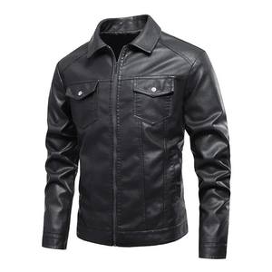 Veste en Cuir pour Homme avec Fausse Fourrure en Toile Durable Classy Vintage - Product Image 1