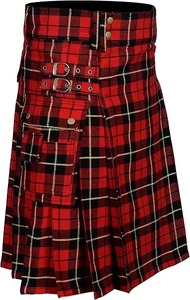 Kilt traditionnel écossais Iron Heavyweight Tartan avec Sporran et ceinture Élégant Royal Stewart Highland Festival Wear - Product Image 5