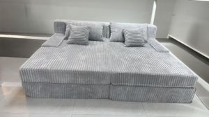 أثاث غرفة معيشة عصري للبيع بالجملة أريكة على شكل حرف L كنبة سرير مضغوطة أريكة مقطعية إسفنجية قابلة للضغط - Product Image 6