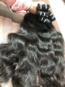 Exportador de origen indio de gran stock a granel, envío rápido, proveedor de cabello, paquetes de ondas naturales de templo indio, extensiones de un solo donante - Product Image 6