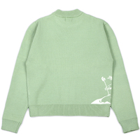 Pull d'hiver pour homme à motif dessin animé, col rond décontracté, tricoté sur mesure, anti-rétrécissement, respirant, 100 % coton, long