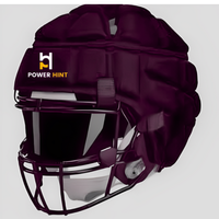 Casque de rugby tendance avec logo personnalisé, en ABS léger, respirant, résistant à l'eau, double visière, casquette de sécurité sportive