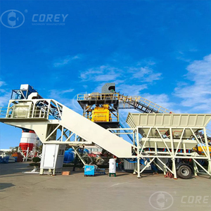 Centrale à béton mobile économique de 35 m³/h, alimentation électrique et <span class=keywords><strong>transport</strong></span> facile pour les petits projets - Product Image 1