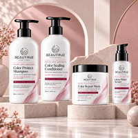 Kit de Soins Capillaires Professionnel pour Cheveux Teints et Décolorés : Shampoing, Après-Shampoing, Masque et Sérum Anti-Décoloration pour Cheveux Secs et Abîmés