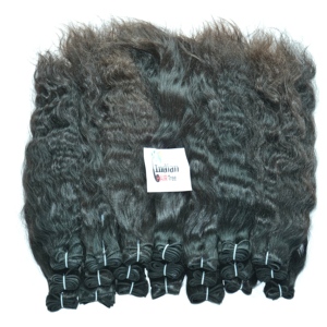 ผมแท้คุณภาพดีที่สุดจากวัดอินเดียใต้ แบบไม่ผ่านกระบวนการ  แบบมัดเป็นช่อ  ลอนธรรมชาติ  เกรดเรมี่  จัดเรียงเกล็ดผม  ผมบริสุทธิ์จากผู้ขายโดยตรง  สำหรับต่อผม  โดยผู้ส่งออก - Product Image 2