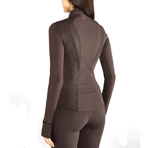 Pakistan Made Women's Lightweight Yoga <b>Jacket</b> Best Quality with New Design Breathable and Front Logo for <b>Workout</b> - Product Image 6