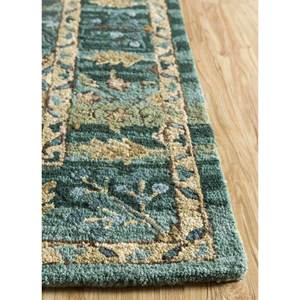 Alfombra de Lana Tejida a Mano Mythos Green con Diseño Floral, Rectangular de 9x12, 10 mm, para Sala de Estar, Pasillo, Modelo Tla-4063, Alfombras Jaipur ZA - Product Image 4