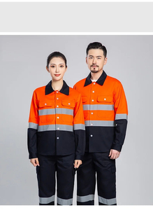 Ropa de trabajo de electricista reflectante resistente al fuego traje de seguridad al por mayor ropa de trabajo de seguridad uniforme ropa de trabajo general mangas completas - Product Image 3