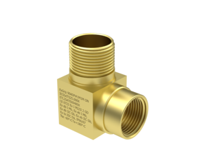 ATEX IECEx Explosive Proof 90 Degree <b>Adapter</b> in Brass Nickel Plated Brass And Stainless steel - Product Image 1