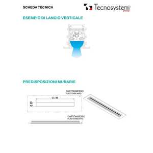 Difusor lineal retráctil Tecnosystemi de 1 ranura con amortiguador para extractor de aluminio - Product Image 1