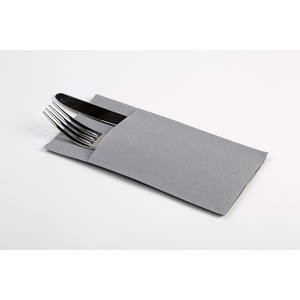 Servilletas de bolsillo Kanguro Point-to-Point grises de 30x40cm, 16 paquetes x 60 unidades, B2B - Product Image 1