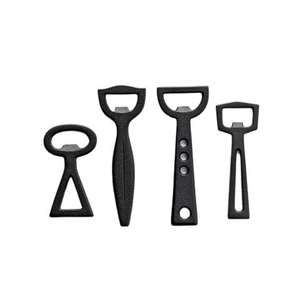 Black Coated Metal <b>Bottle</b> Opener Set Engravable Handmade Finish for Corporate Gifts Barware Party Deco <b>Bottle</b> Opener - Product Image 1