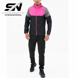 Veste coupe-vent légère en nylon durable pour homme, de haute qualité, pour le sport de plein air, décontractée, à cordon de serrage, unie, automne 2026 - Product Image 1