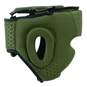 Gants de boxe de haute qualité en cuir synthétique professionnel Muay Thai Head Guard Doublure anti-transpiration Arts martiaux personnalisables - Product Image 3