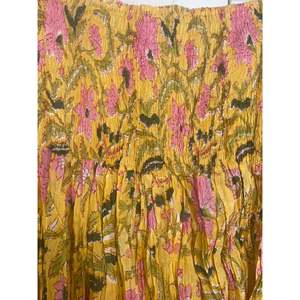 Wildflower Floral Embroidery <b>Skirt</b> <b>Elastic</b> Waist Soft Breathable Chiffon Knitted Fabric Casual Short Panel for Summer Season XS - Product Image 2