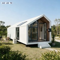 Casa Contenedor Prefabricada de Acero de Diseño Moderno, Personalizada y Elegante, con Estructura Desmontable y Bien Aislada