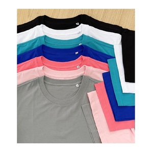 เสื้อยืดแขนสั้นลำลองสำหรับผู้หญิงคอกลมมีกระเป๋าระบายอากาศได้ดีป้องกันการหดตัวสำหรับตกแต่งโลโก้ - Product Image 1