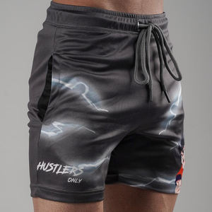 Shorts de jogging pour homme, écologiques, style streetwear, 100% polyester, motif personnalisé par sublimation, pour la plage, la natation, le fitness - Product Image 3