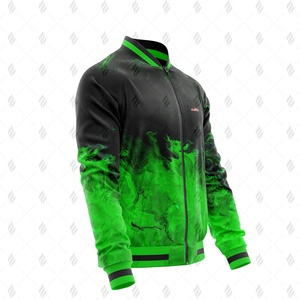 Best Selling Men Varsity <b>Jacket</b> for Winter, High Quality <b>Fleece</b> Fabric, Casual Street Style, Stand Collar, Zipper Closure - Product Image 4