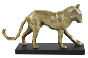 Sculpture en aluminium moderne en forme de léopard faite à la main décor de table de bureau à domicile avec ornement animal unique nouveau Design - Product Image 4