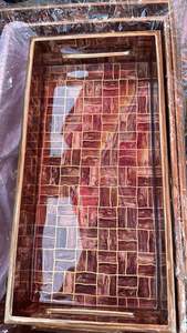 Bandeja para servir comida de postre de fruta de madera duradera de salida de fábrica adecuada para sostener juegos de té y frutas - Product Image 2