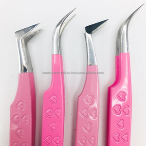 Vente chaude, pince à épiler professionnelle à double ton, marque privée, extension de cils, couleur personnalisée, acier inoxydable, anti-magnétique, confortable - Product Image 6